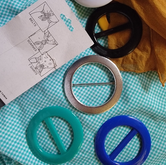 NOS VTG 1980s Earrings & Tshirt Clip - Picture 6 of 15